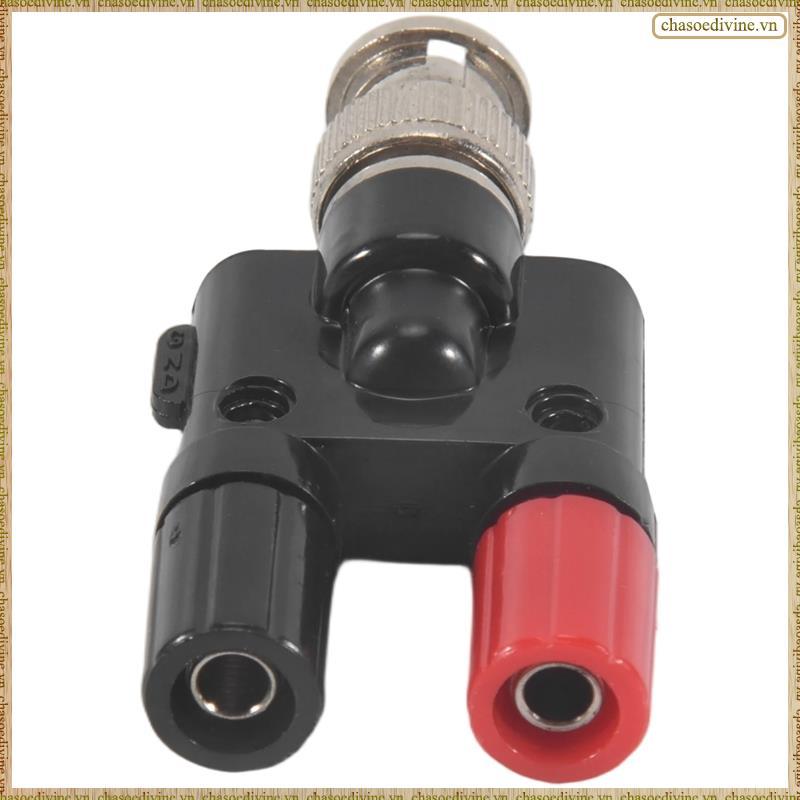 [K O G X] Đầu nối bộ chia phích cắm chuối 4mm BNC Nam cắm vào 2 x 4mm Banana Female Jack Ổ cắm chuyể