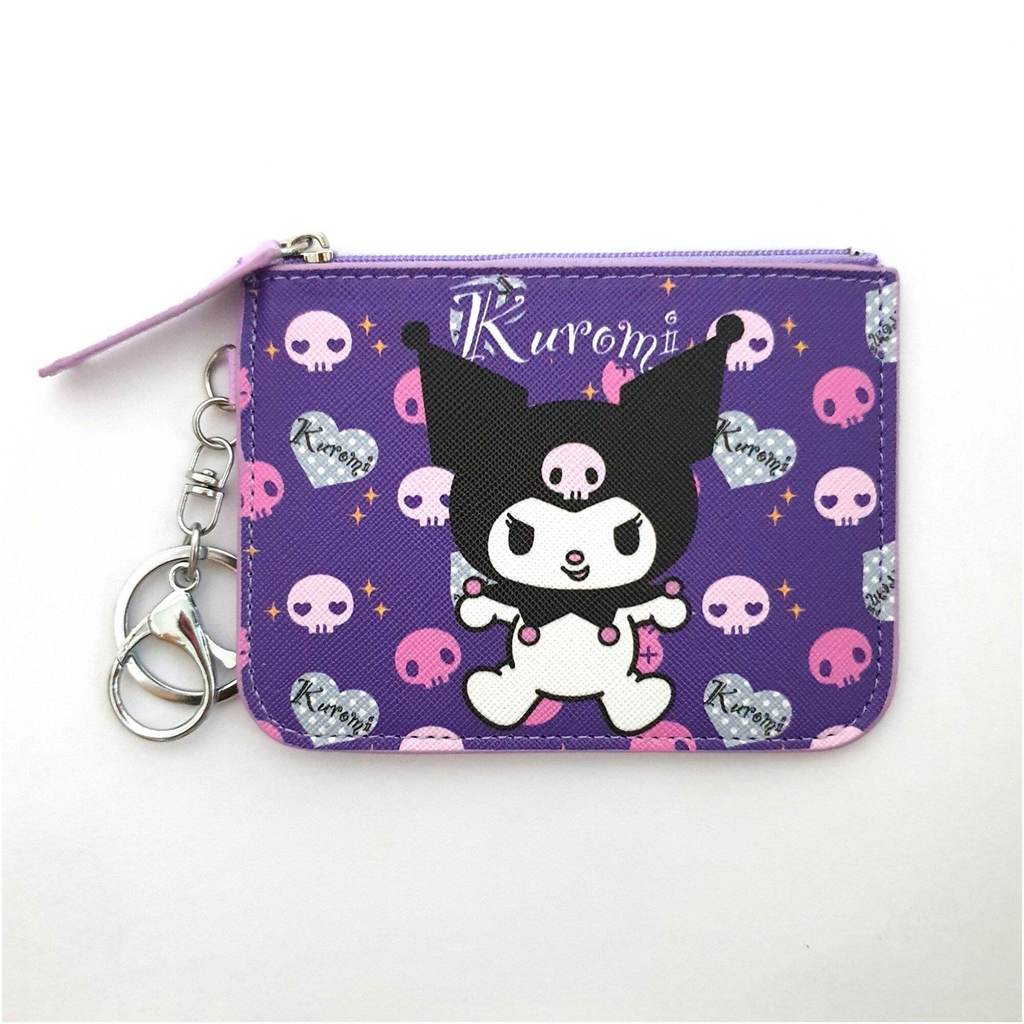 Sanrio Kuromi Ezlink Thẻ Pass Chủ Ví đựng tiền xu Vòng chìa khóa