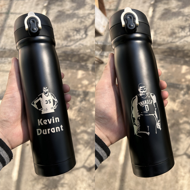 Giỏ bóng rổ James Curry Irving Kobe Thermos Cup Cốc nước Quà tặng bằng thép không gỉ