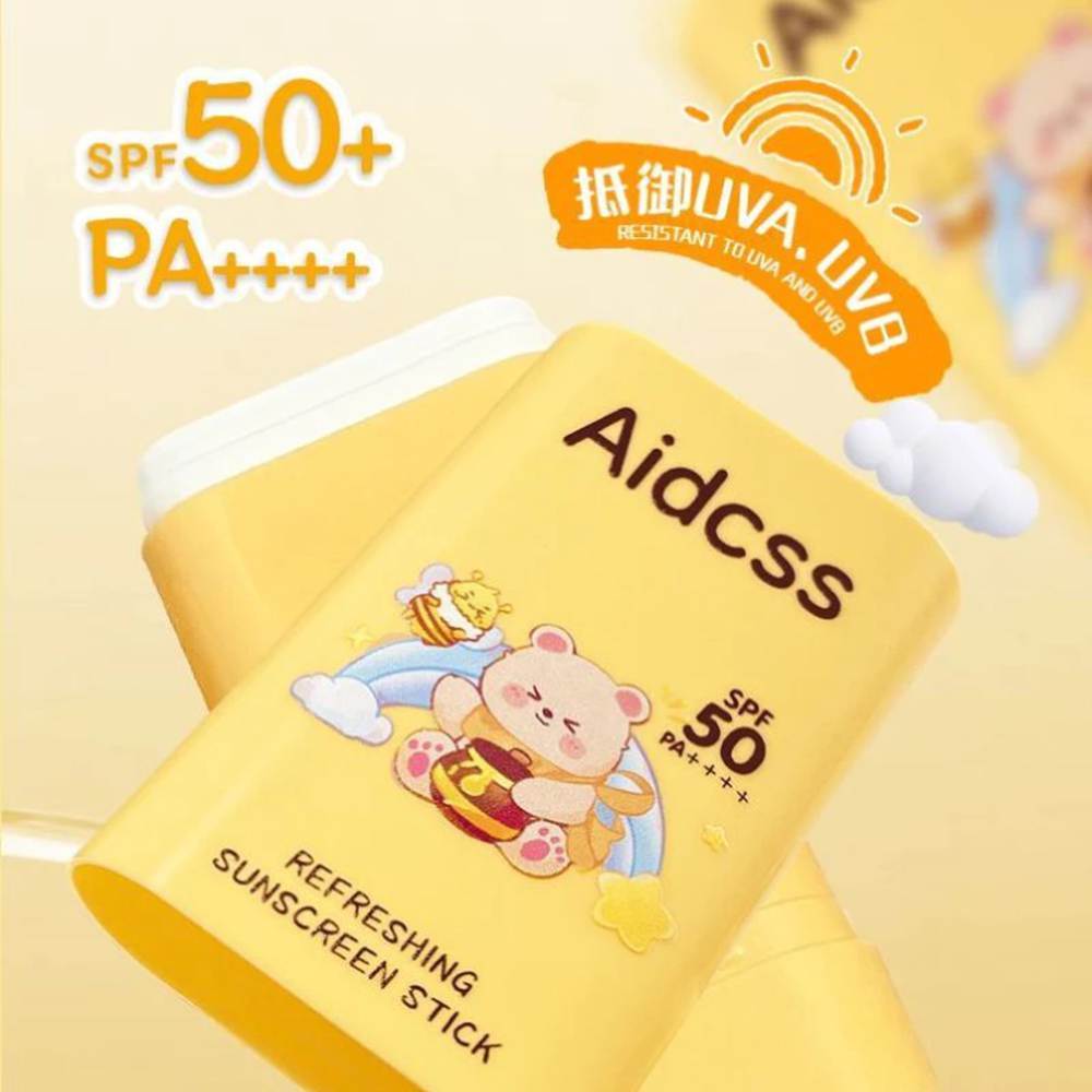 Aidcss Honey Bear Sunscreen Stick Smooth Fitting  Ultraviolet Refreshing Sunscreen