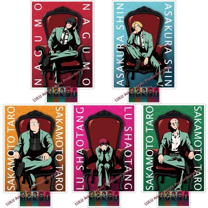 Mô hình Standee anime Sakamoto Days Taro Sakamoto Nagumo Shin Lu Shaotang trang trí bàn học acrylic 