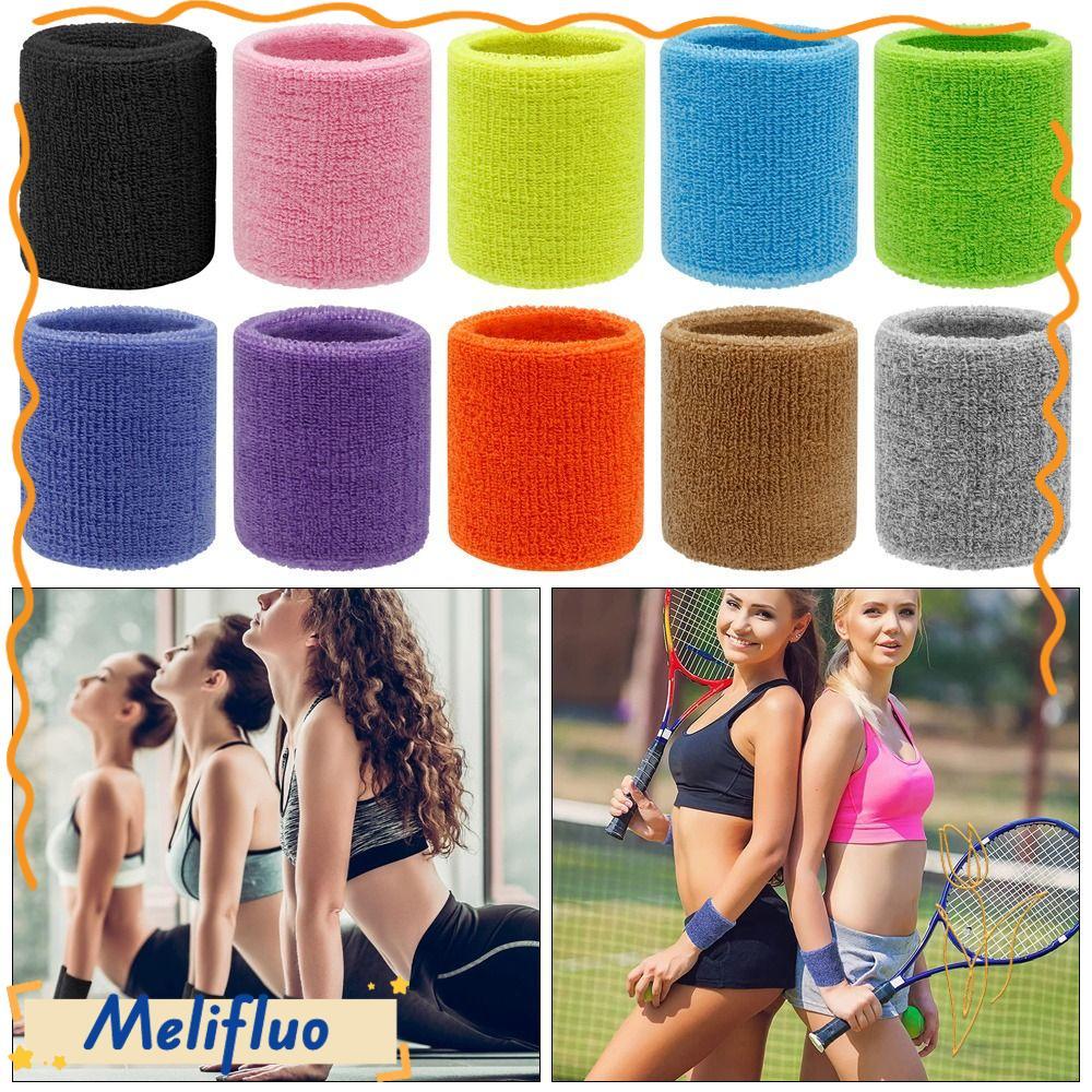 MELIFLUO 1 Cái Dây Đeo Tay, Thể Dục Chạy Tập Gym Cuff Tennis Dây Hỗ Trợ Cổ Tay, Bền 8x8cm Cotton Bảo