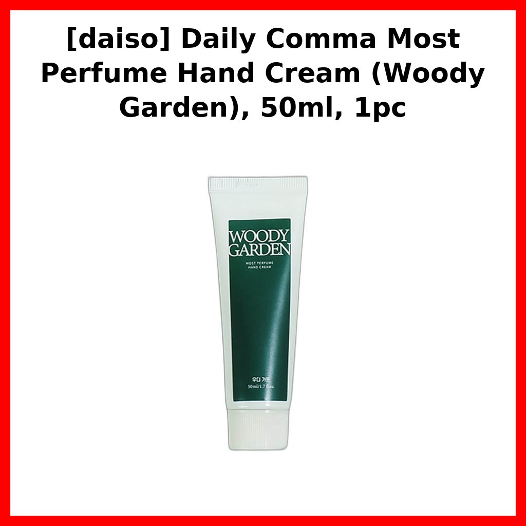 [daiso] Daily Comma Most Perfume Hand Cream (Woody Garden), 50ml, 1pc / Kem dưỡng tay Hàn Quốc của D