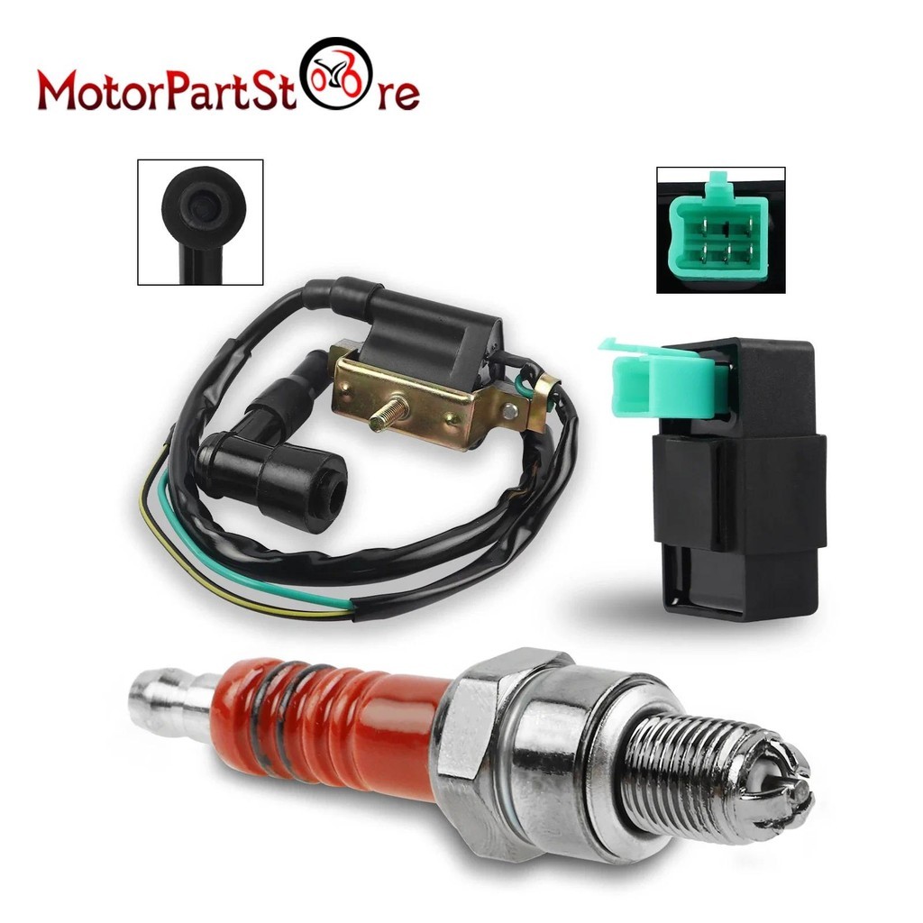 CDI Hộp Đánh Lửa Cuộn Dây Bugi Bộ 50cc 70cc 80cc 90cc 100cc 110cc 125cc Động Cơ ATV Quad Dirt Bike G