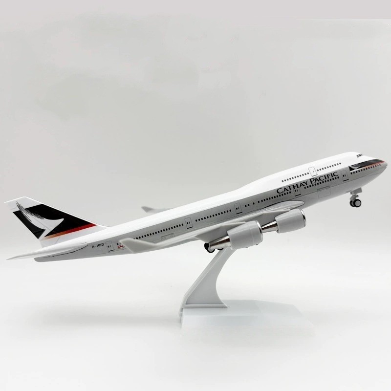 30CM Mô Hình Máy Bay Cathay Pacific Airlines B747 Mô Phỏng Máy Bay Tĩnh Mô Hình Trang Trí Quà Tặng