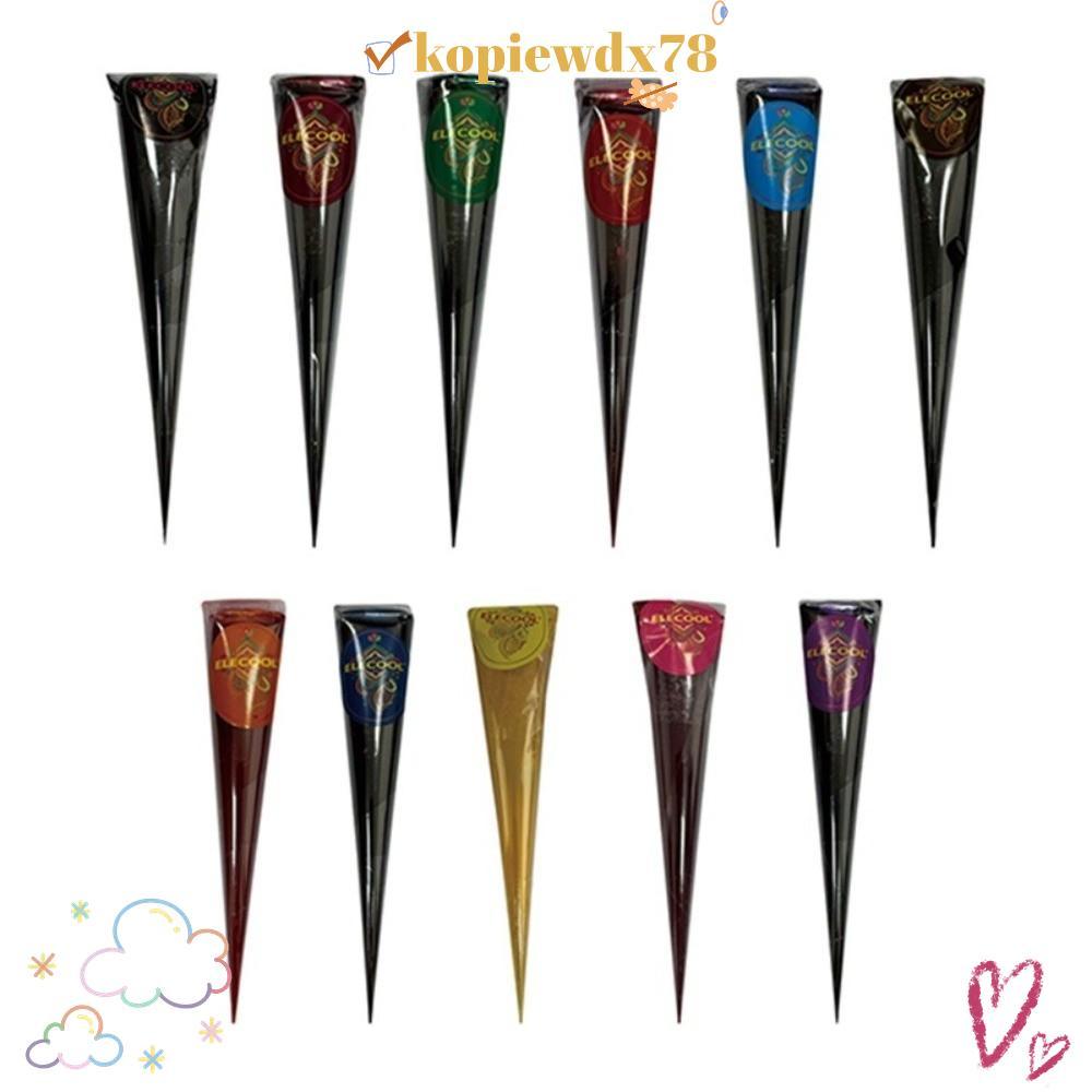 KOPIEWDX78 Kem Xăm Henna, Màu Nâu Đen Tạm Thời Henna Dán Nón, Kem Xăm Henna Dễ Sử Dụng Bán Lâu Dài M