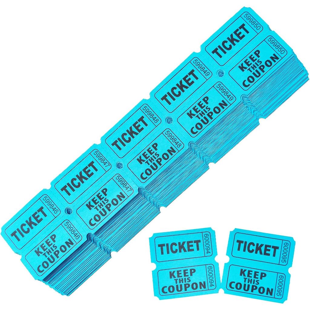 240 Chiếc (120 Đôi) Vé Bè Đôi Màu Xanh Dương – 50 / 50 Vé Bè Cho Các Bữa Tiệc, Trường Học, Fundraisers, Lễ Hội, Sự Kiện Từ Thiện & Công Ty