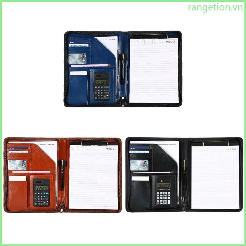 Hộp đựng tài liệu da RAN có ngăn đựng bút nhiều ngăn