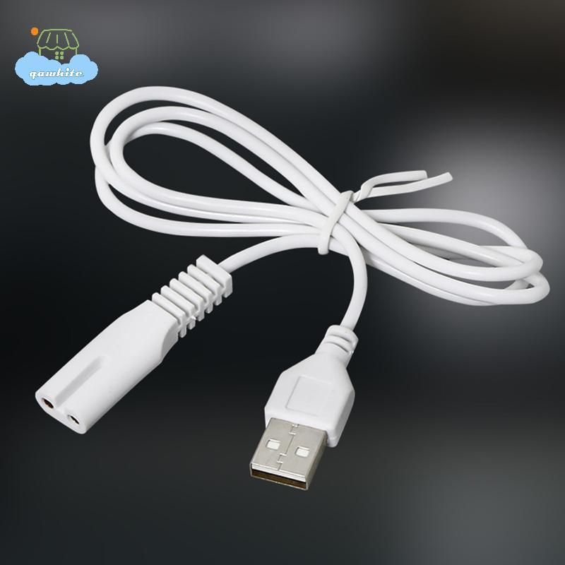 [LI] Dây sạc cáp USB 0.8 / 1M Bộ đồ lỗ đồng 5V Đèn pin Máy cạo râu Dây cắt tóc Lỗ đơn 1.5 1.8 2.3 [I
