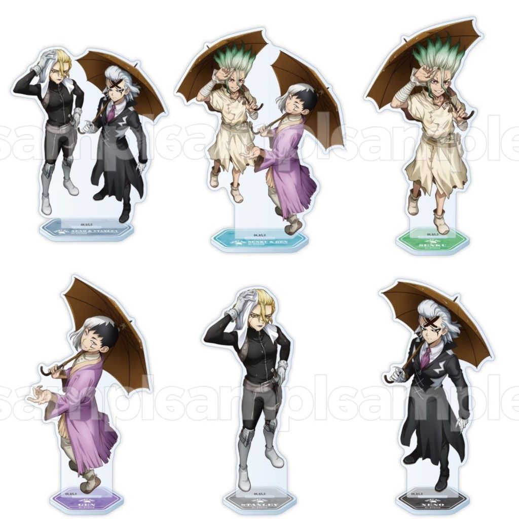 Dr Stone Acrylic Stand Ishigami Senkuu Figure Display Anime Goods Collection Desk Decoration Ornamen