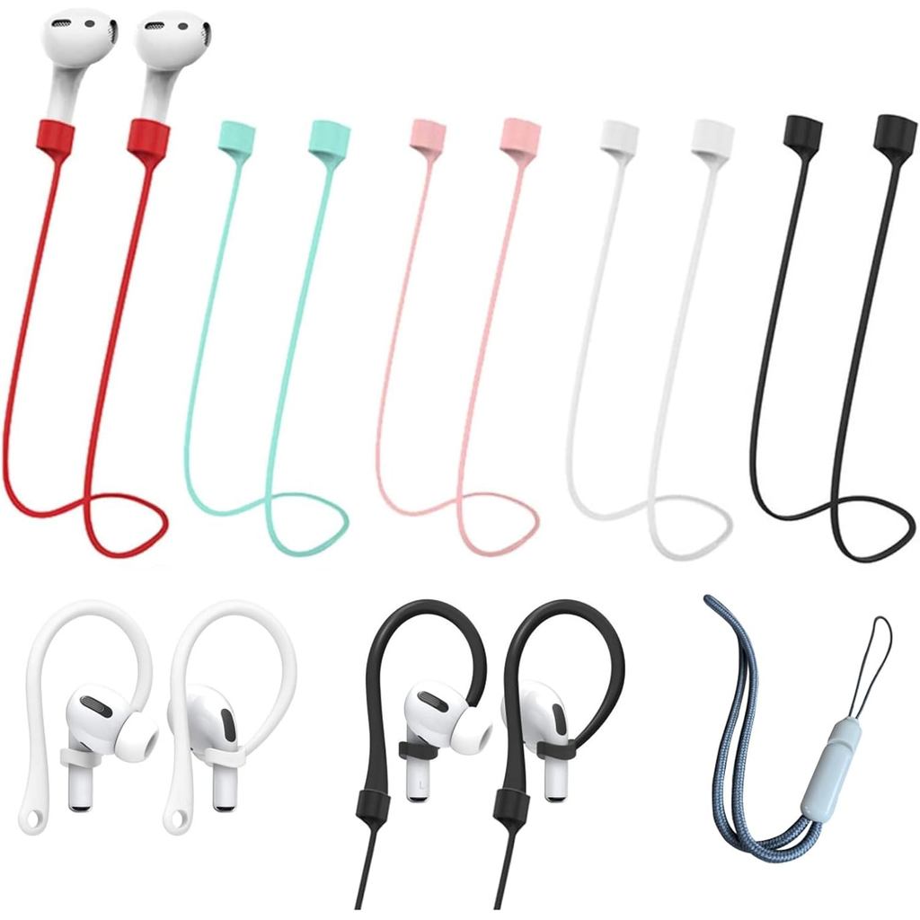 (Dây đeo 5 gói + 4 gói EarHook + 1 gói Dây) Dây đeo AirPods từ tính siêu mạnh, Dây chống mất cho 4rd