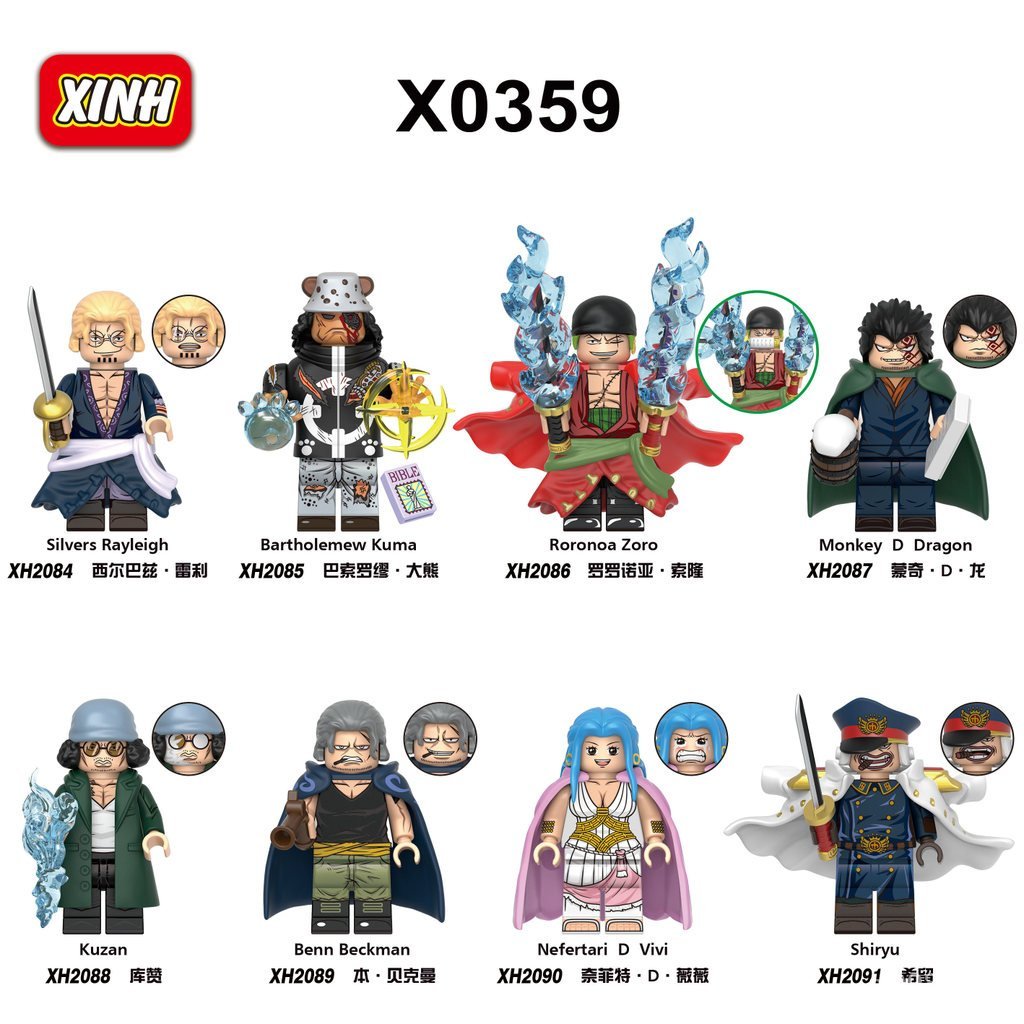 Bán chạy Câu đố nội địa bên thứ ba One Piece Rayleigh Zoro Bear Weiwei Xiliulong Kuzan Khối xây dựng