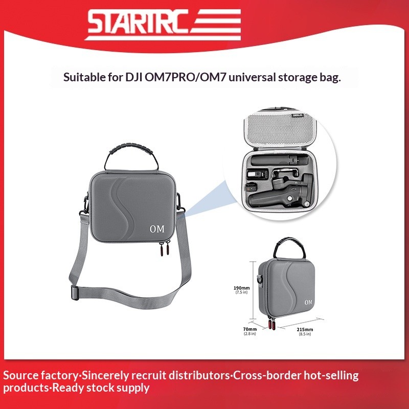 STARTRC Thích hợp cho DJI OM8 / OM7 Series Đa Năng PU Chống Thấm Nước Túi Bảo Quản Phụ Kiện