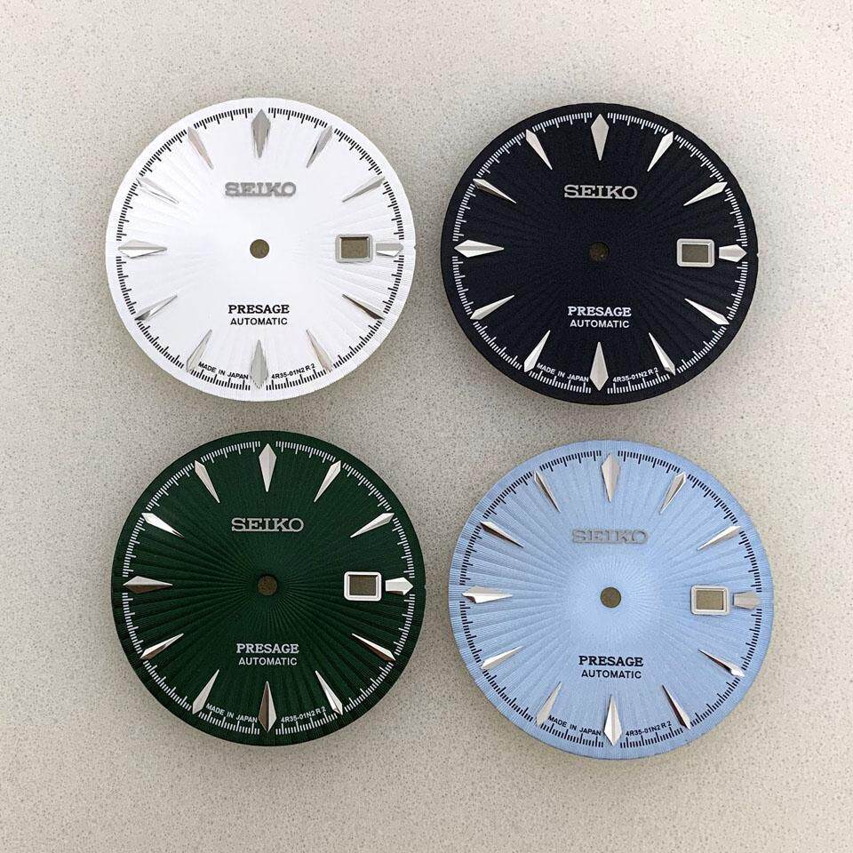 Phong cách mới NH35 Đường kính mặt số 35mm Cocktail Không sửa đổi bề mặt phát sáng NH35A Phụ kiện đồ