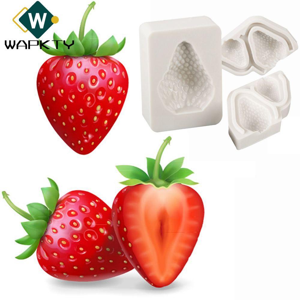 WAPKTY 3 Khuôn Silicon Dâu Sôcôla Bánh Ngọt Làm Thân Thiện Với Môi Trường DIY Bakery Fondant Baking 