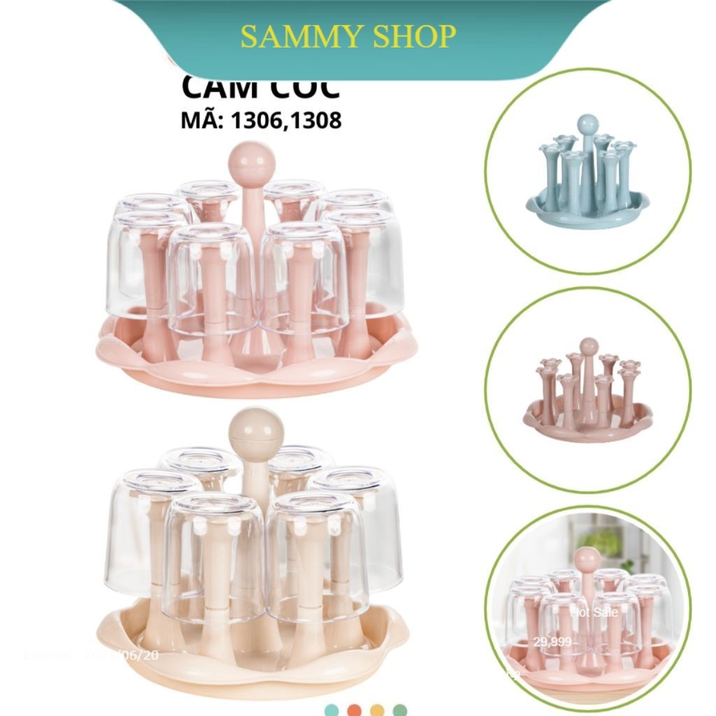 (Xả Lỗ) Cắm Cốc Hoa 6 cánh 8 cánh Chính Hãng VIỆT NHẬT (Mã 1306,1308) GD_NV - shop chuẩn GD_NV