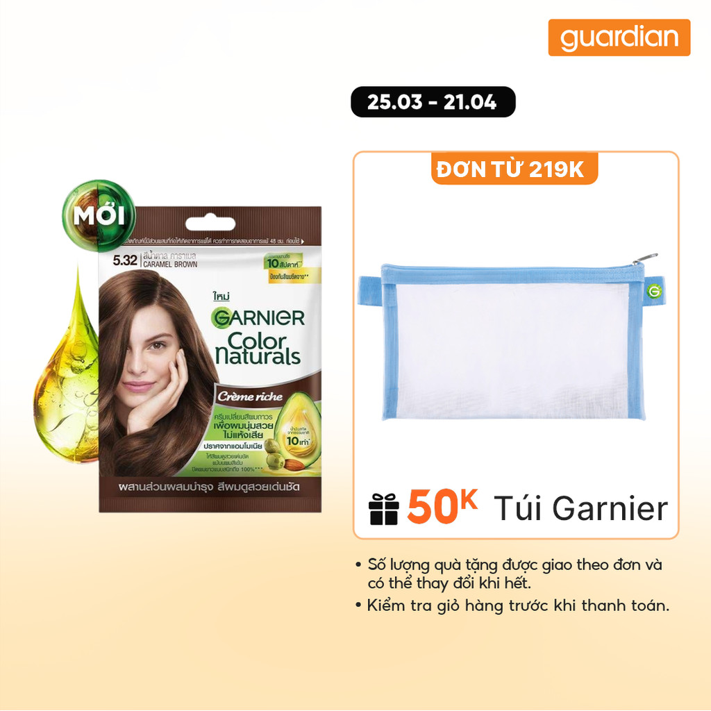 Kem Nhuộm Tóc Garnier Color Naturals Crème Riche 30Ml + 30Gr