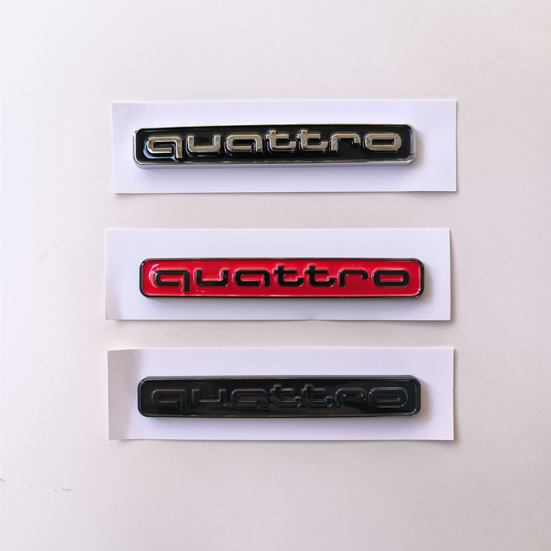 Thích hợp cho Audi Audi Audi quattro Logo ổ đĩa bốn bánh A3 A4 A5 A6 A7 A8 Q3 Q5 Q7 Logo đuôi Sửa đổ