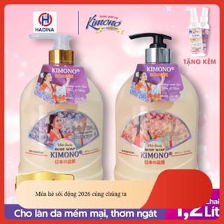 SỮA TẮM KIMONO 1,2L–HƯƠNG SAKURA & ADOREYOU–LÀM SẠCH, DƯỠNG ẨM, MANG LẠI LÀN DA MỀM MẠI VÀ THƠM MÁT