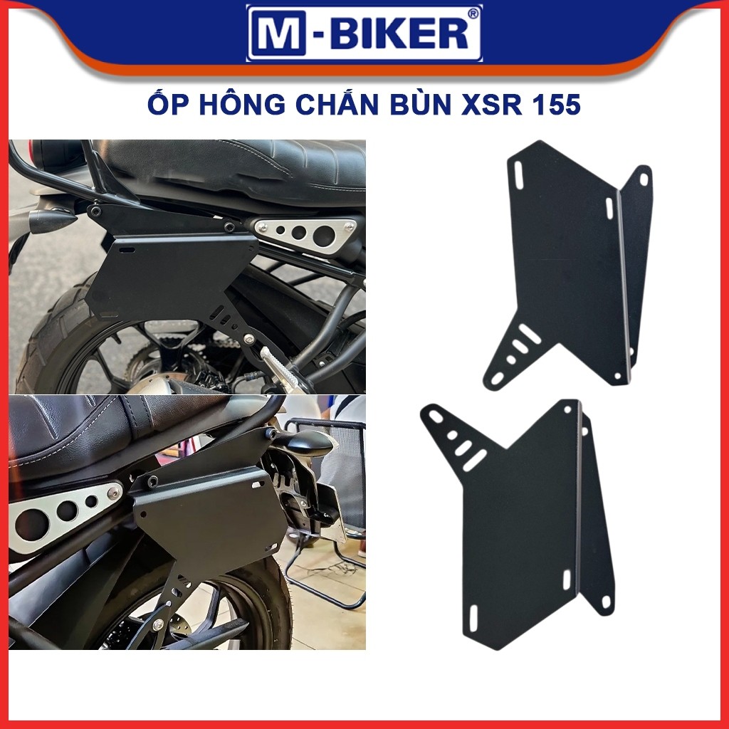 Ốp hông XSR 155, Ốp hông chắn bùn kiêm giá đỡ túi gắn cùng baga của MBIKER cho Yamaha XSR 155