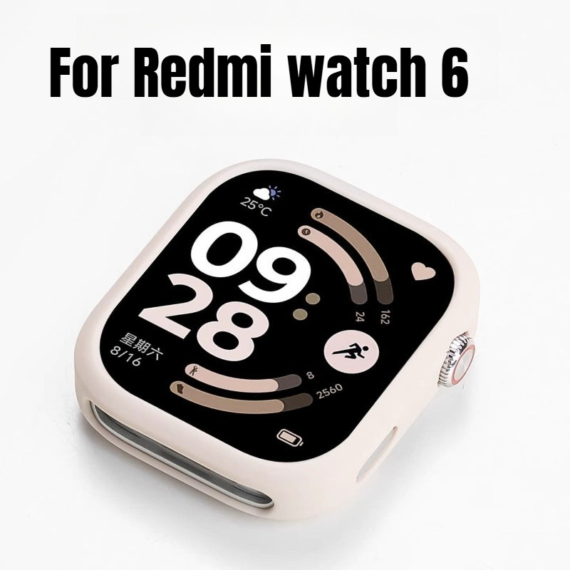 Đồng hồ thông minh Vỏ silicon bảo vệ cho Redmi watch6 Vỏ khung đồng hồ cho Redmi Watch 6 Dễ dàng cài