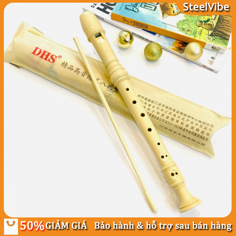 Sáo recorder 8 lỗ cao cấp kèm phụ kiện vệ sinh Sáo Dọc Recorder،8 lỗ،Dễ thổi, dễ học