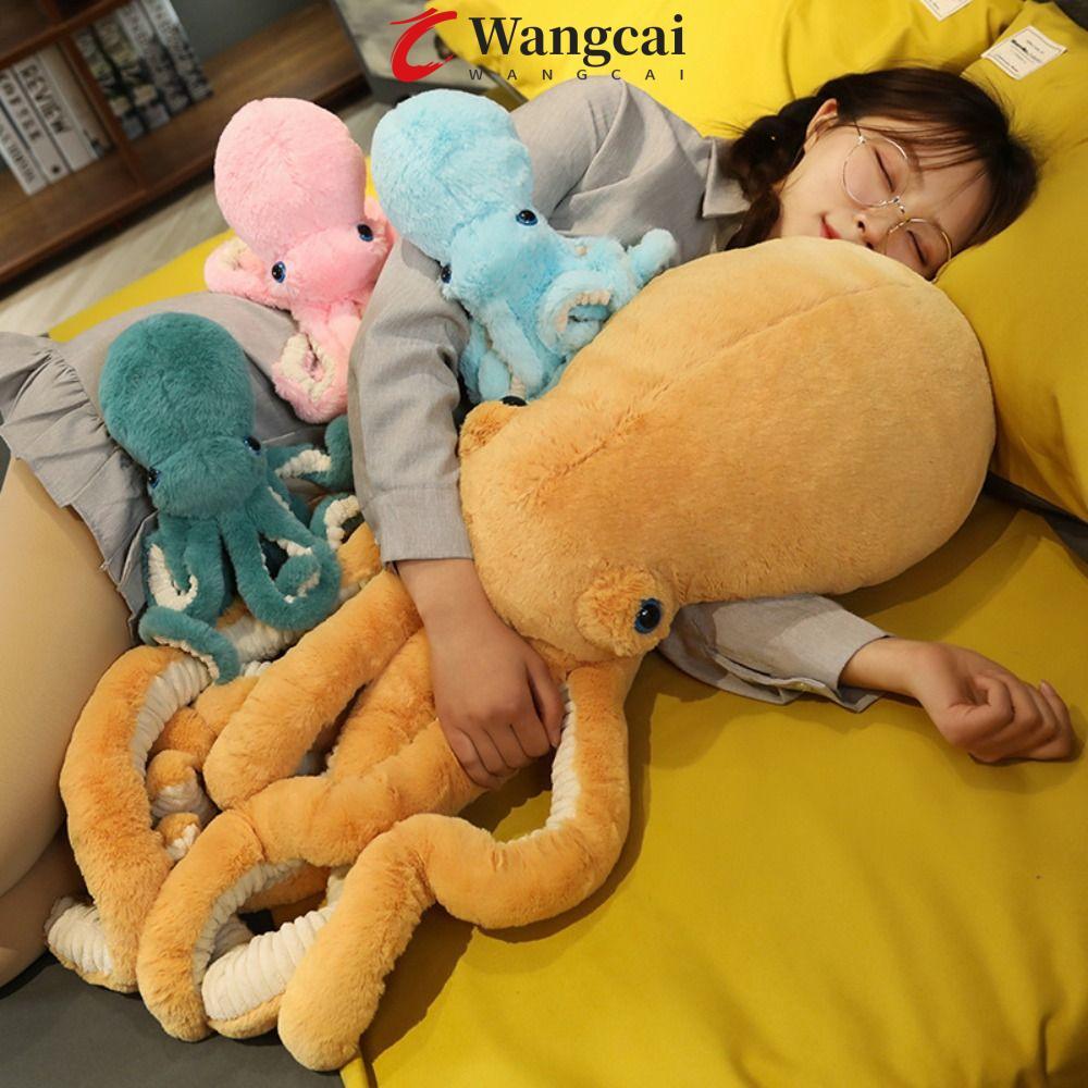 WANGMCAI Octopus Plush Đồ chơi, Đồ chơi nhồi bông bạch tuộc dễ thương như thật, Động vật sang trọng 
