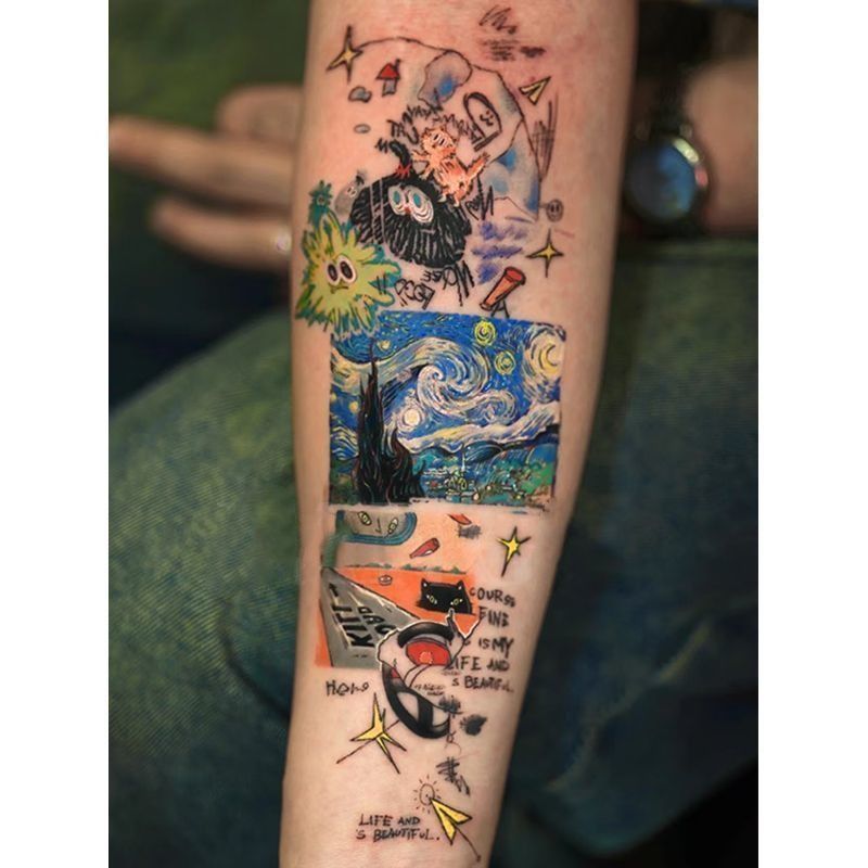 ❈ 高 س س 🍒 ❈ 🍒 ❈ ❈ ❈ ❈ ❥ ❥ ❈ ❈ ❈ 🇾 ❈ oldschool ❈ ❈ ❈ ❈ ❈ ❈ 3.27In-stock, Hình xăm đầy sao ban đêm đầy