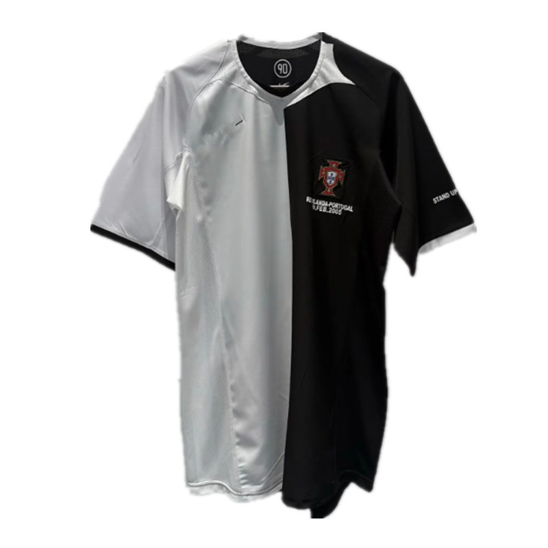 Áo sơ mi cổ điển Bồ Đào Nha Retro 2005 tay ngắn