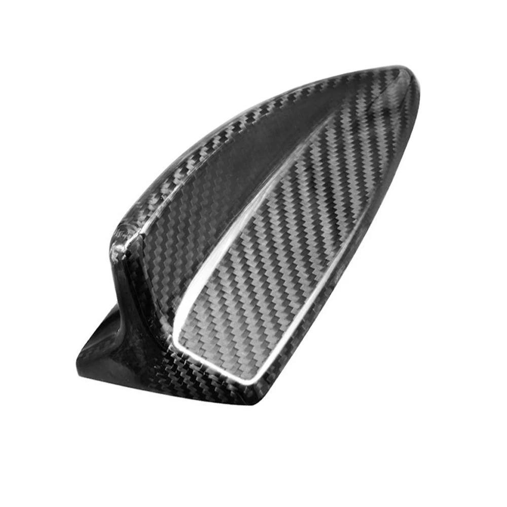 Thật Sợi Carbon Cá Mập Vây Ăng Ten Dành Cho Xe BMW E90 E92 M3 180mmauto Phần Trang Trí Xe Hơi