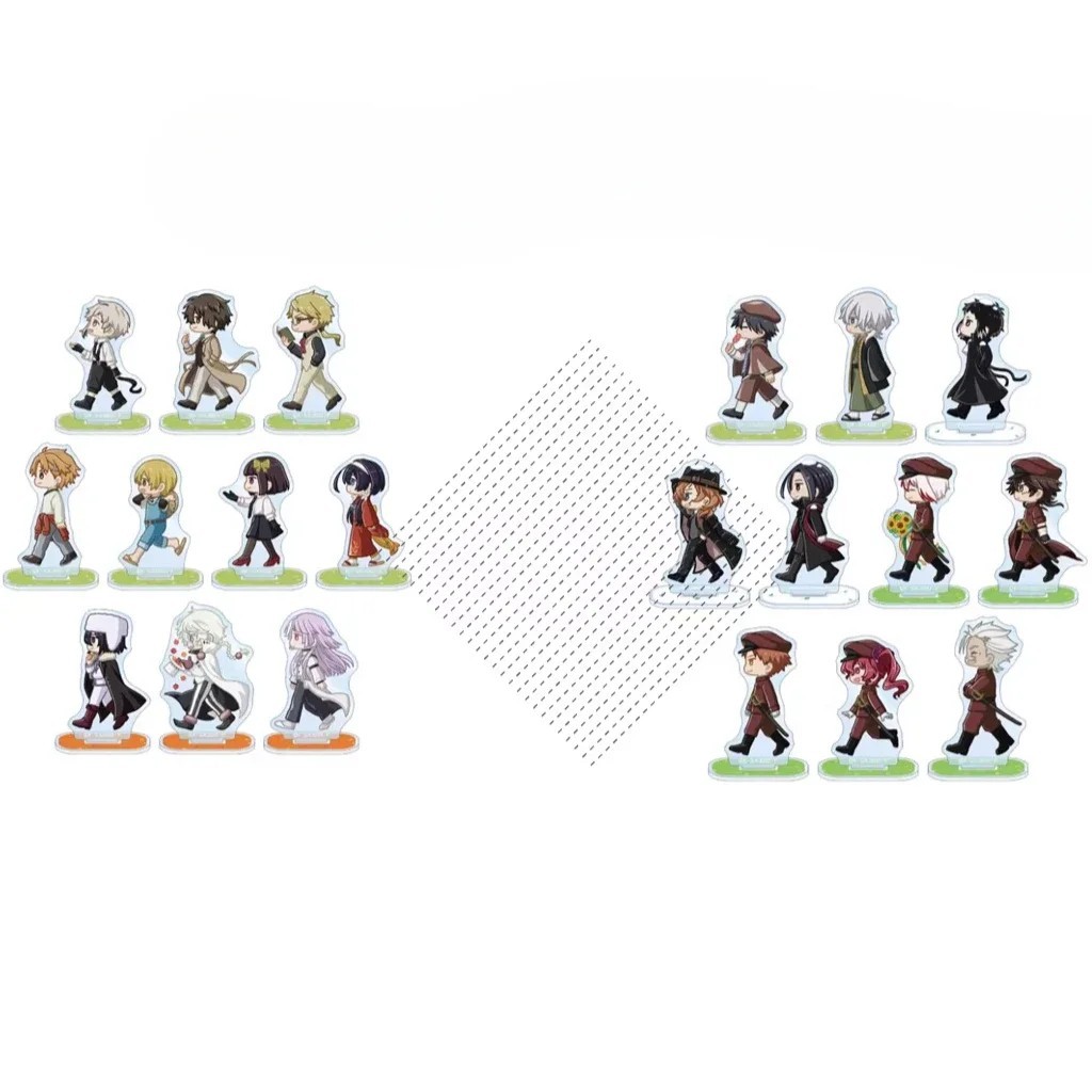 Mô hình Standee Anime Bungou Stray Dogs BSD Dazai Osamu Nakahara Chuya Mori Ogai Fyodor Nikolai mica