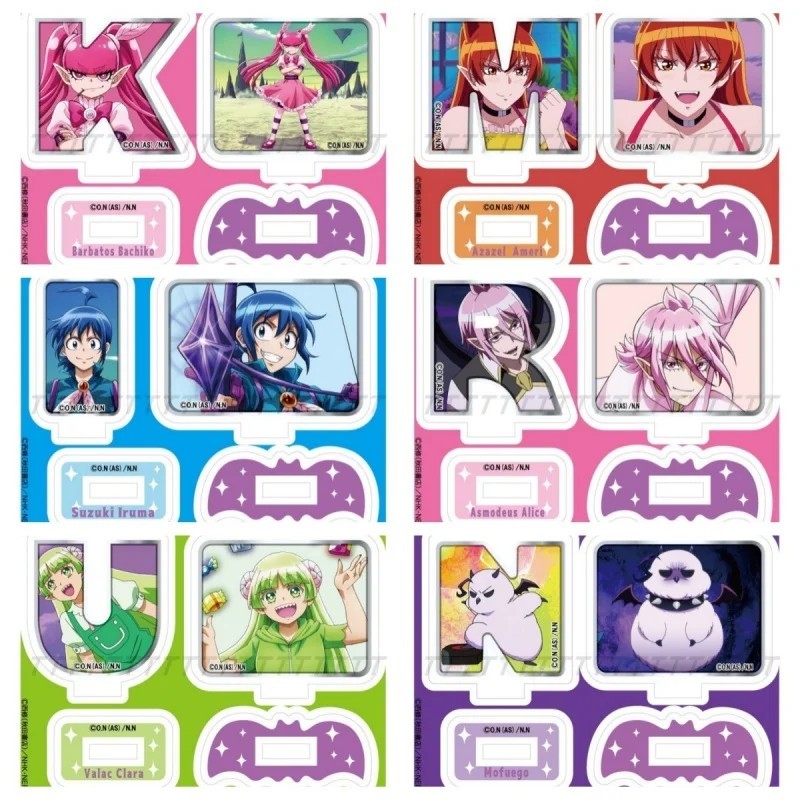 Standee Anime Iruma-kun Mô Hình Mica Trang Trí Bàn Học Mairimashita Iruma-kun Suzuki Iruma Valac Cla