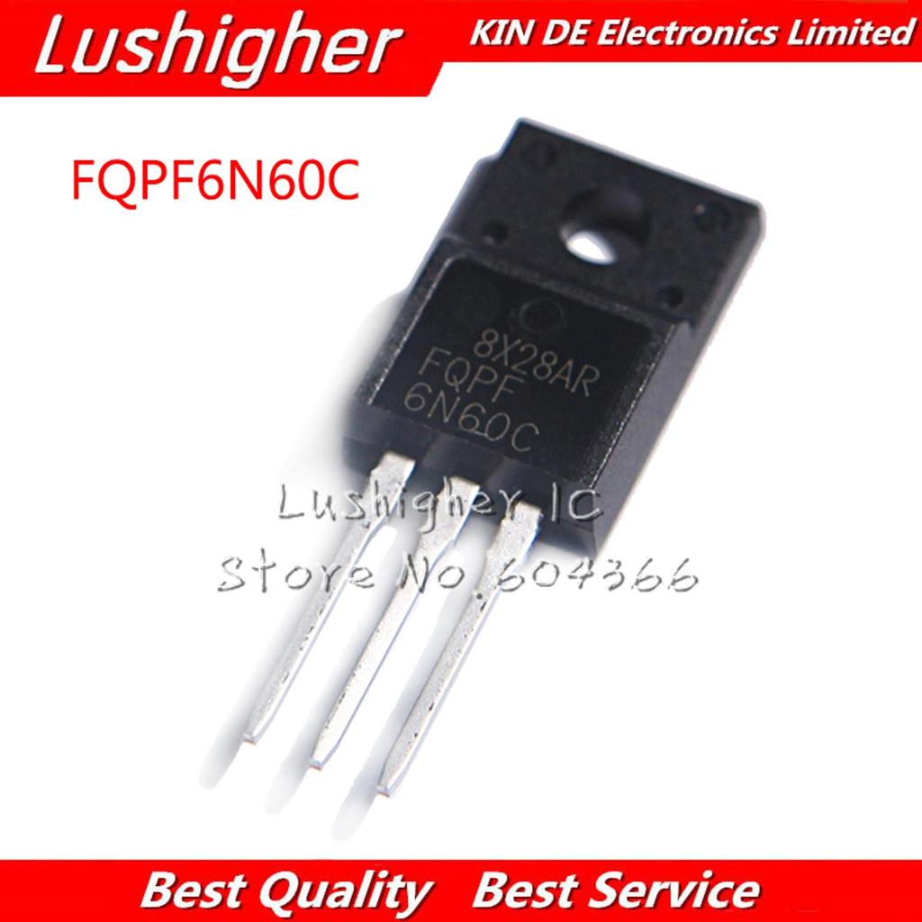 10 FQPF6N60C TO-220F 6N60 D06N60 Mosfet