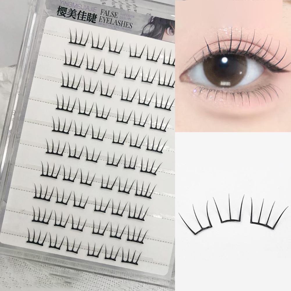 Soug Hàn Quốc Keo Lông Mi Giả Miễn Phí 20 Hàng 120 Cụm Lông Mi Giả Phân Đoạn Lông Mi Q5w0