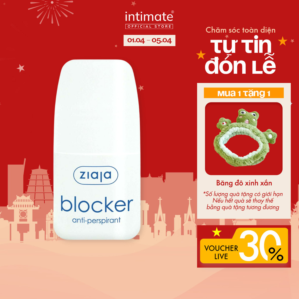 Lăn Nách Khử Mùi Kiểm Soát Mồ Hôi Blocker Anti-perspirant ZIAJA Giúp Dưỡng Ẩm, Thẩm Thấu Hoàn Toàn 6
