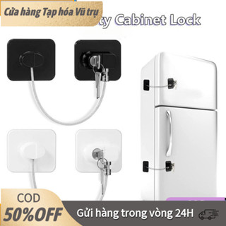 【48h】Khóa tủ lạnh dạng trượt bảo vệ trẻ nhỏ, dễ sử dụng và hiệu quả cao