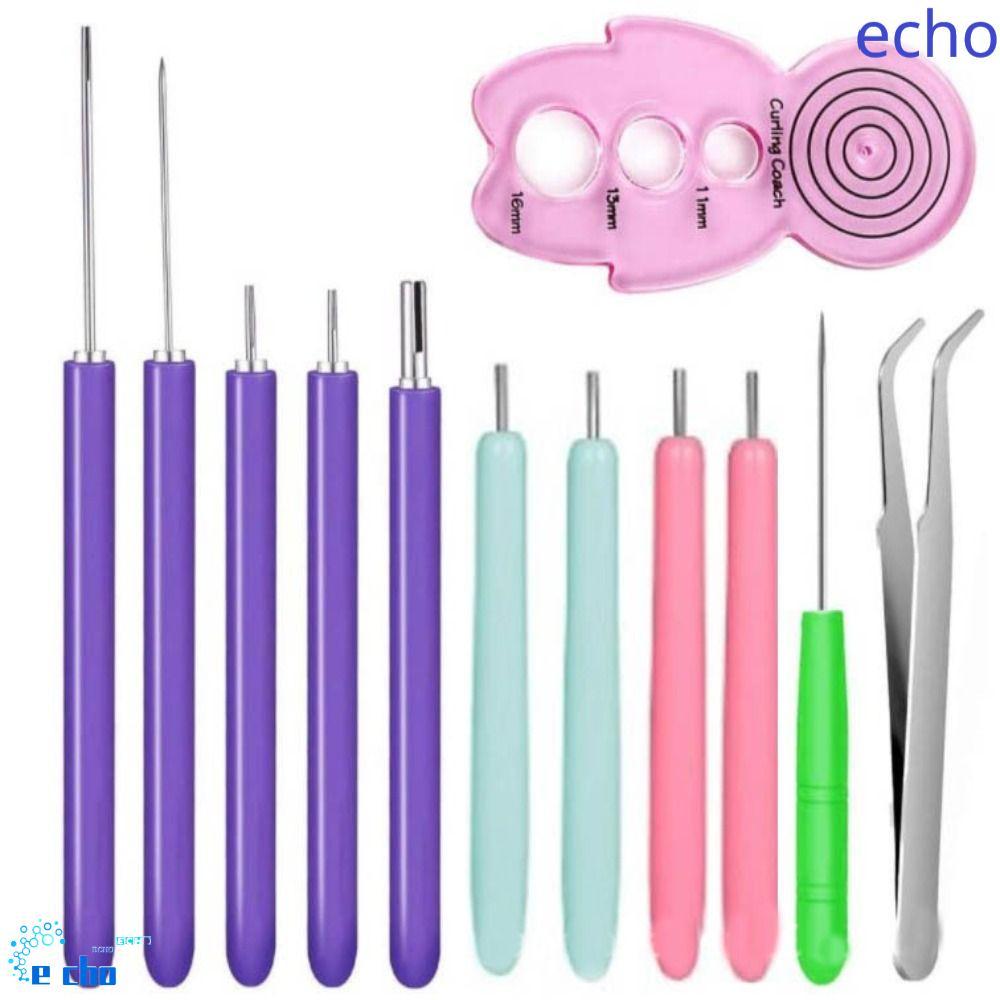 WELON 12 Bộ Kim Quilling, Giấy Thủ Công Đa Kích Thước Giấy Quilling Dụng Cụ, Dải Giấy Uốn Quilling B