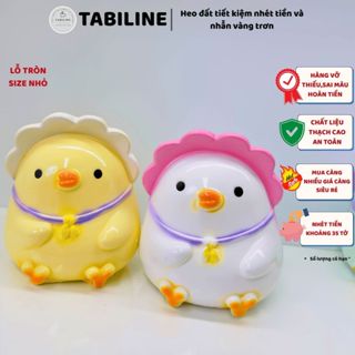Heo đất ống tiết kiệm tiền lỗ tròn gà đội mũ yêu thương cute xinh LD79 - TABILINE