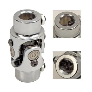 3 / 4 "36 Spline X 3 / 4" DD Trục lái U Khớp nối đa năng Chrome đơn, Chiều dài tổng thể 3-1 / 4 "