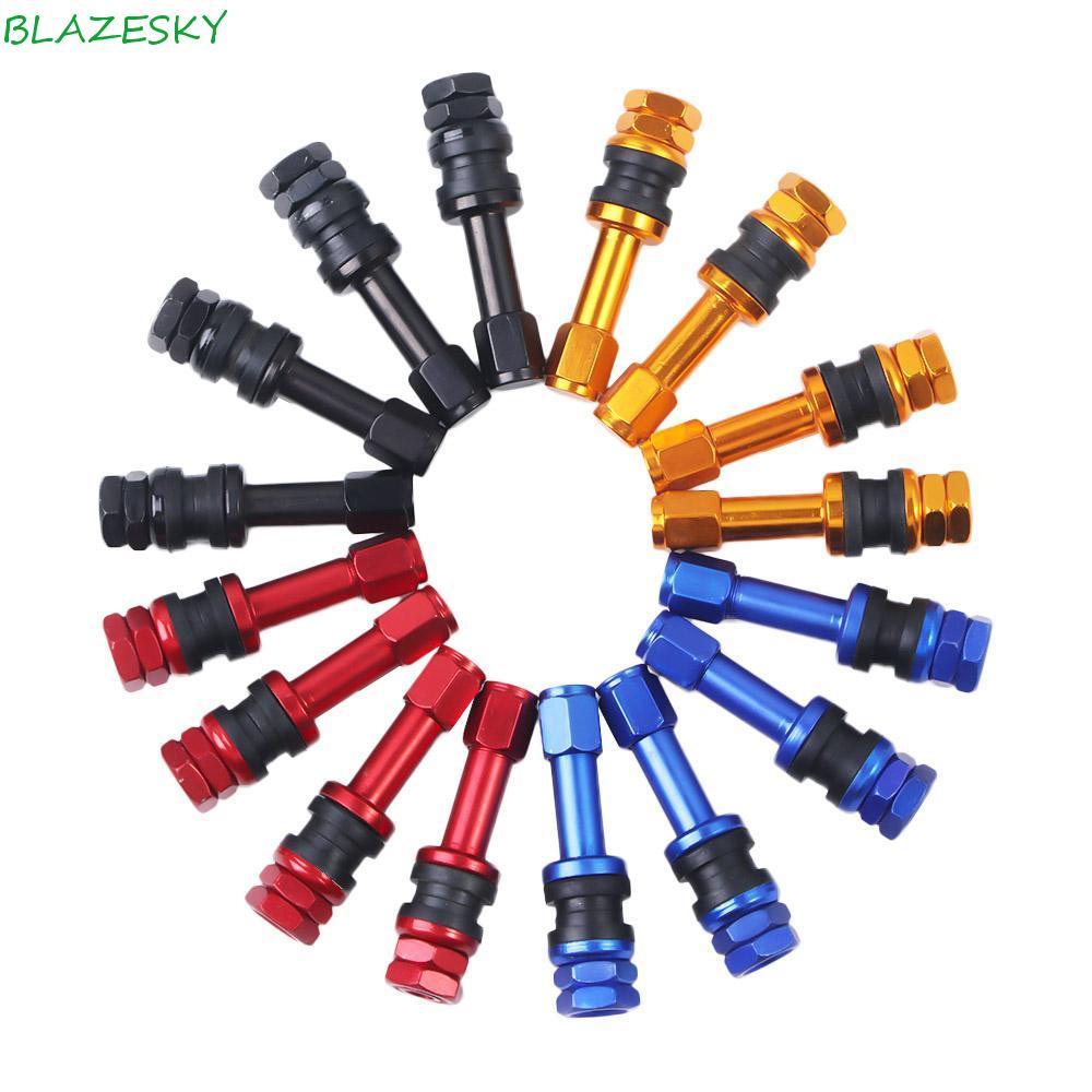 BLAZESKY TR48E Kim Loại Phụ Kiện Xe Ô Tô Áp Lực Cao Bánh Xe Ô Tô Xe Máy Xe Đạp Van Mũ Bụi