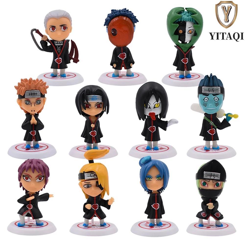 YITAQI Naruto Hình Sasuke Tobi Pein Orochimaru 11 Chiếc Mẫu Akatsuki Anime Hình Đồ Chơi