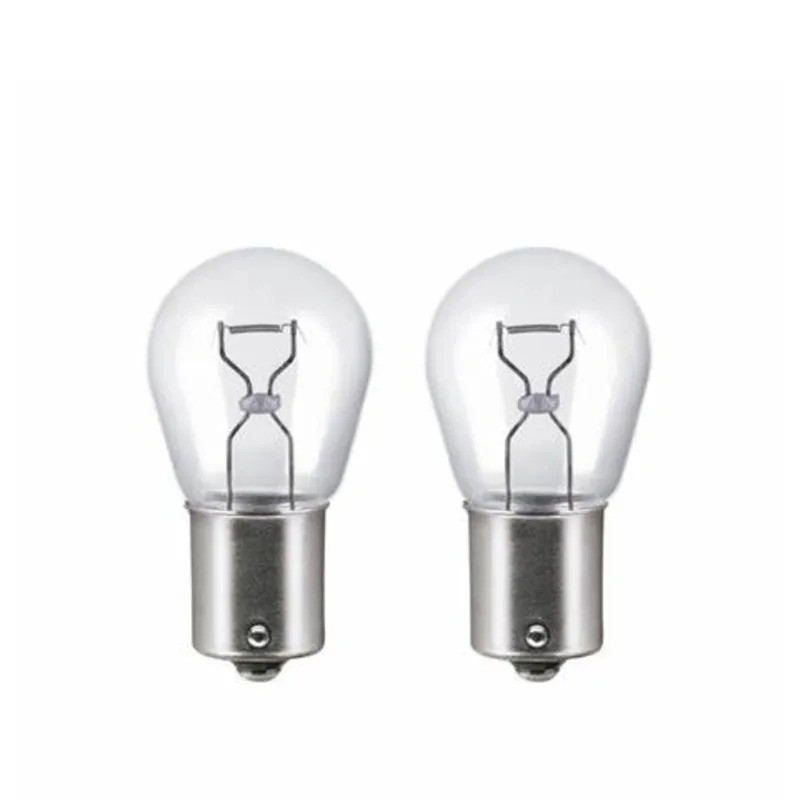 2 Chiếc Xe Bật Singal Đèn Xe Thuyền Ngược 1156 Đuôi Đèn Trong Suốt 12V BAU15S Bóng Đèn P21W Đèn Halo