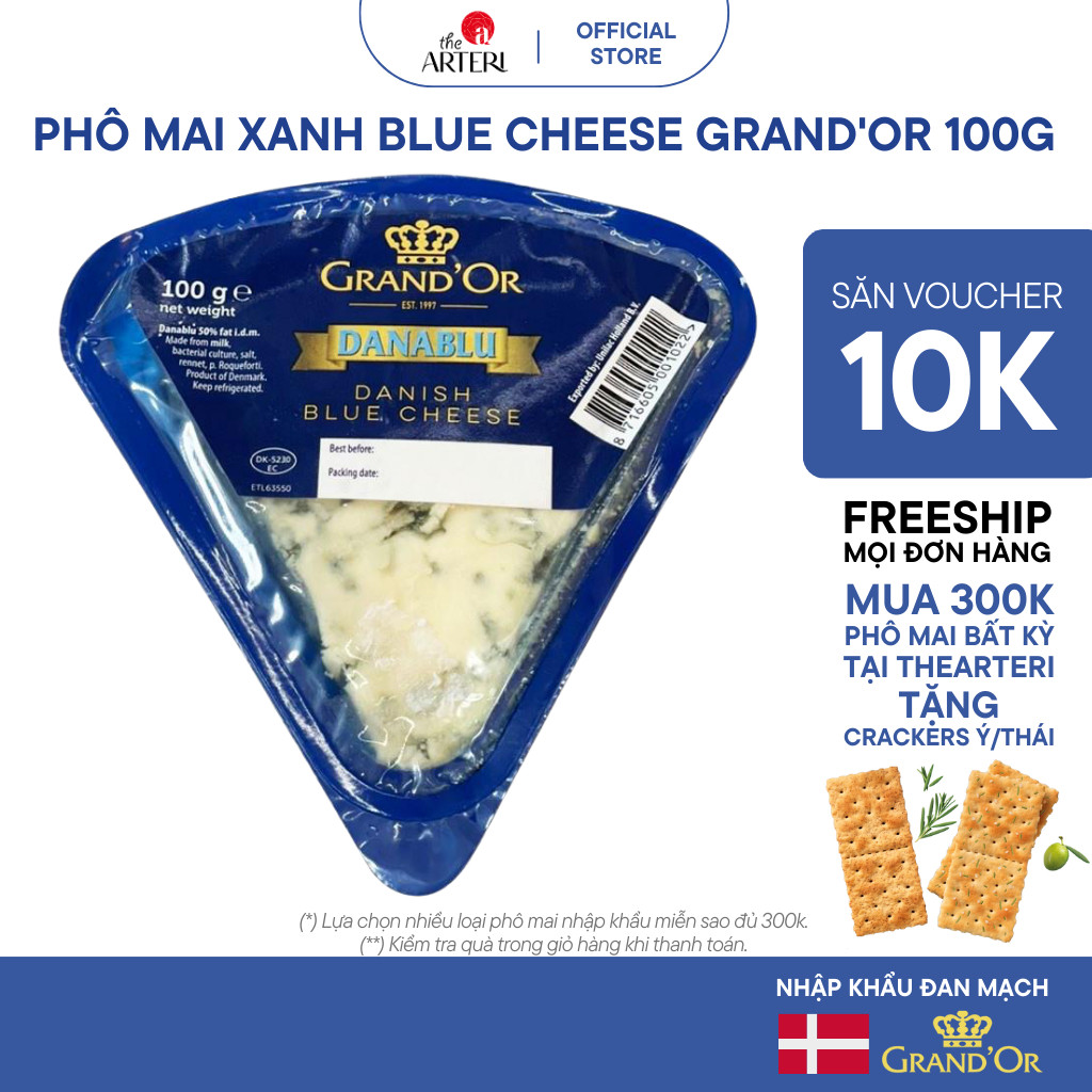 Phô Mai Xanh Grand'Or 100g - Danish Blue Cheese