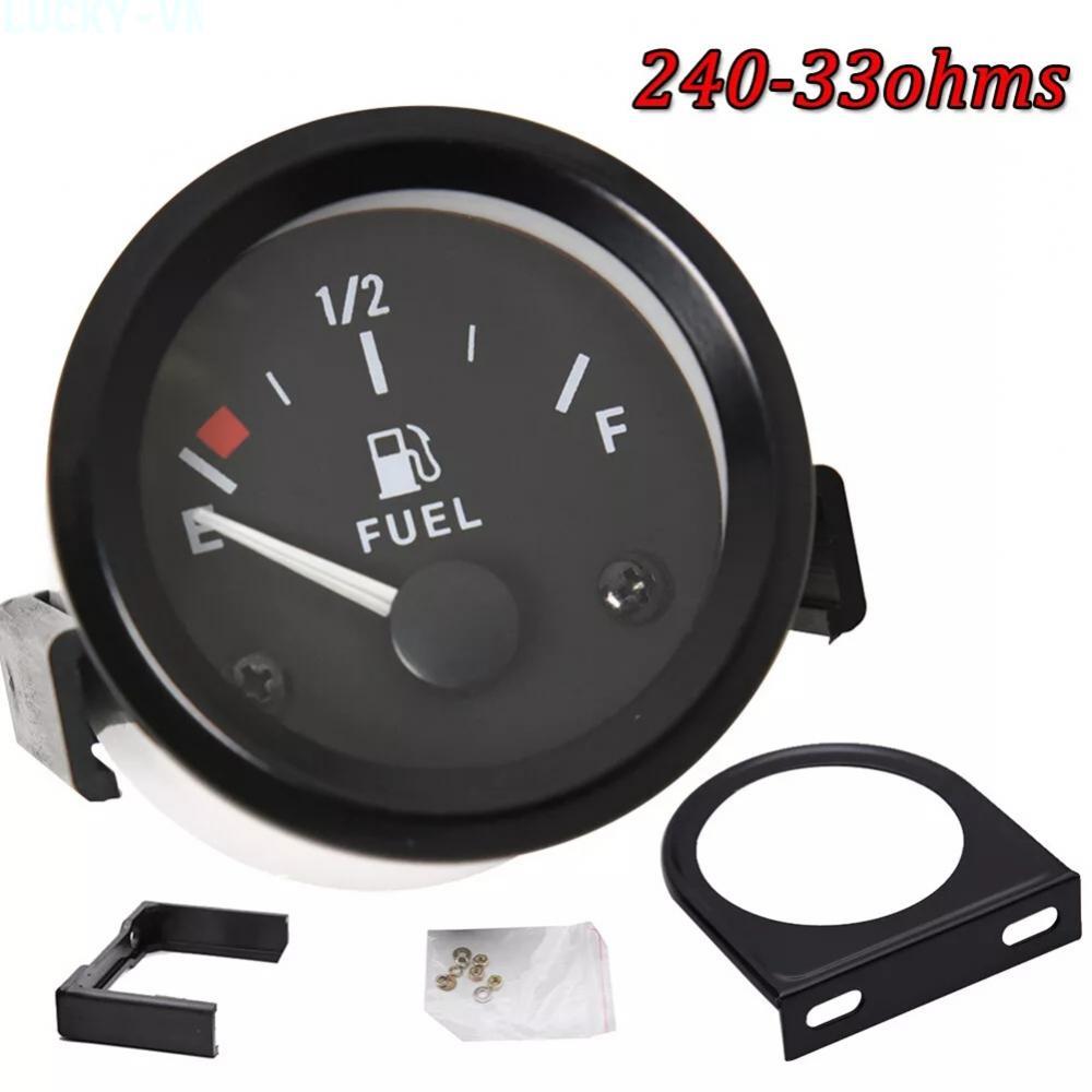 Car Fuel Level Gauge Meter Black Bolt Pack For Most Cars For 4/6/8 Cylinder