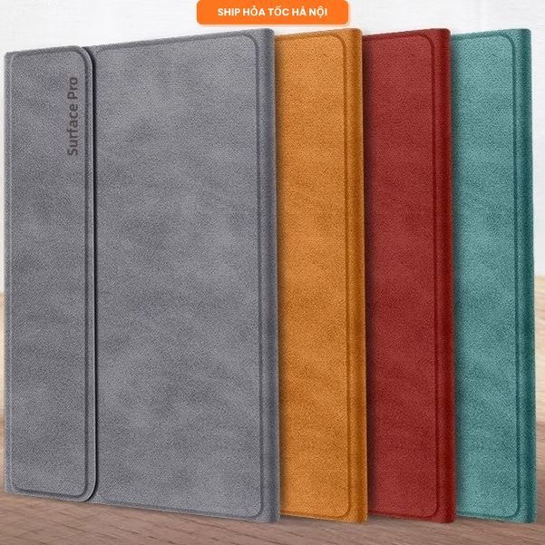 Bao da surface pro 4 5 6 7 8 9 x TAIKESEN da pu bảo vệ máy chống va đập có đế kê cả bàn phím