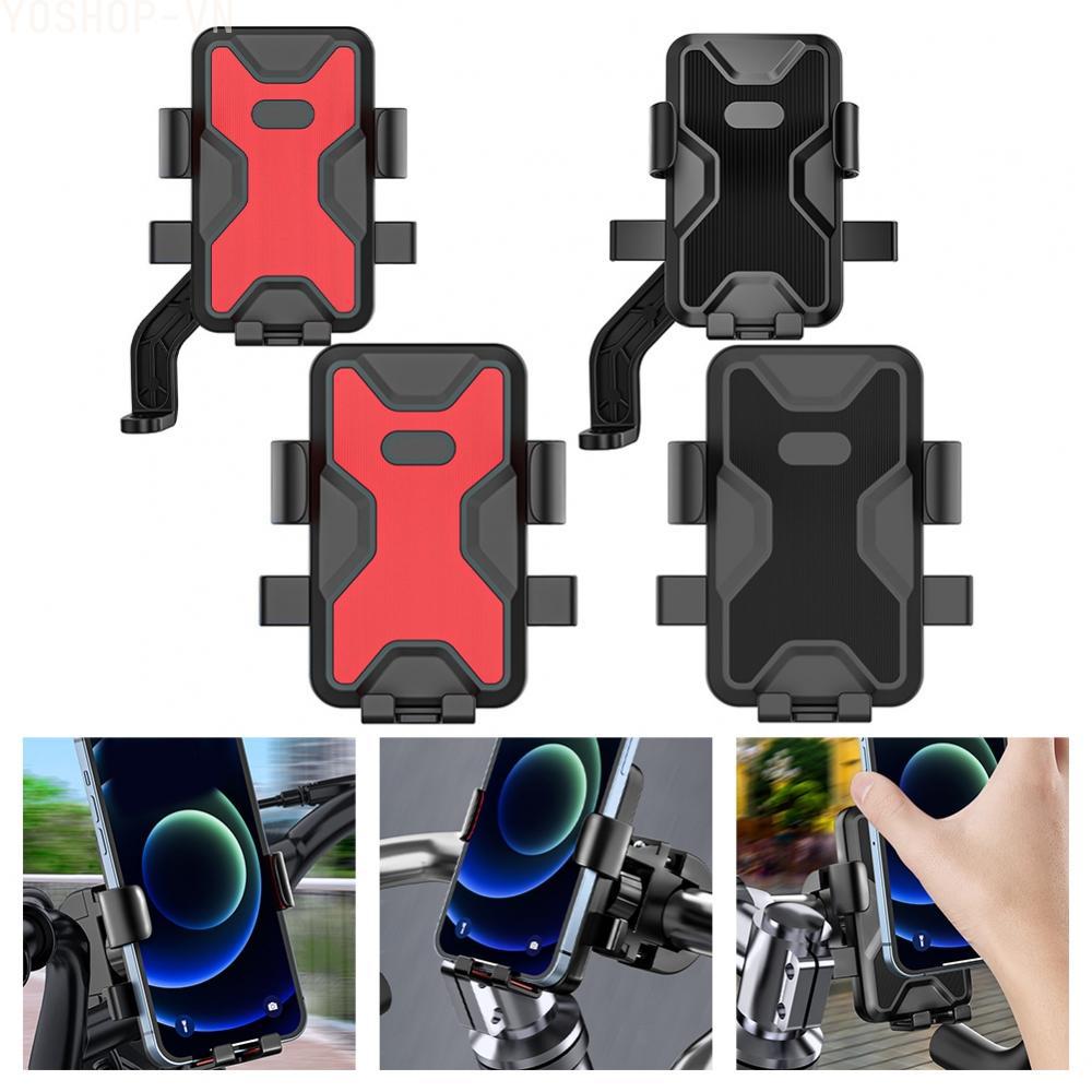 [Ysp]Cycling Phone Stand 360 Degree Rotation ABS Material Adjustable Phone Bracket