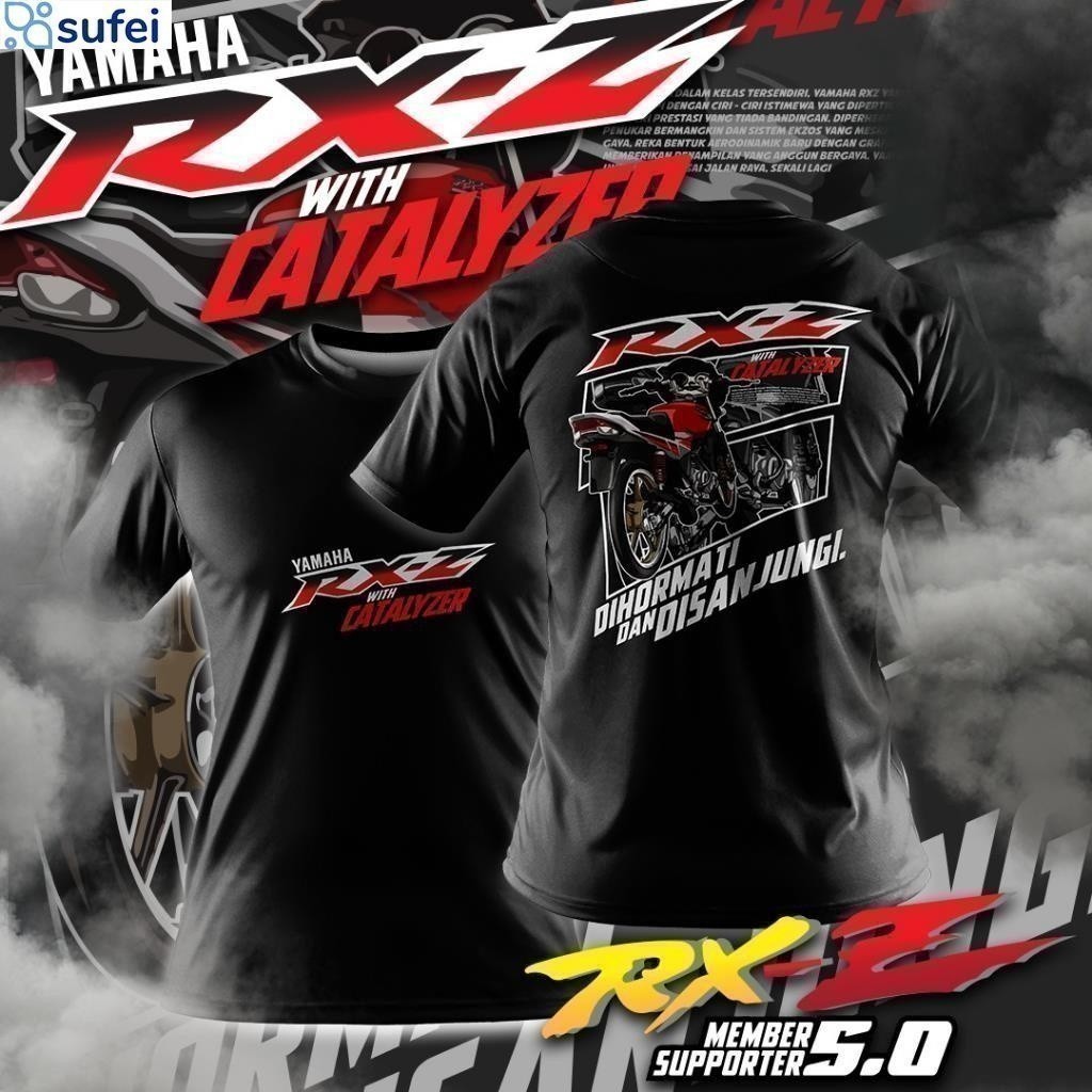 2026 thời trang Sufei Baju Ride Yamaha Rxz Member 5.0 Áo thun / Baju Microfiber Jersi / Jersey thăng