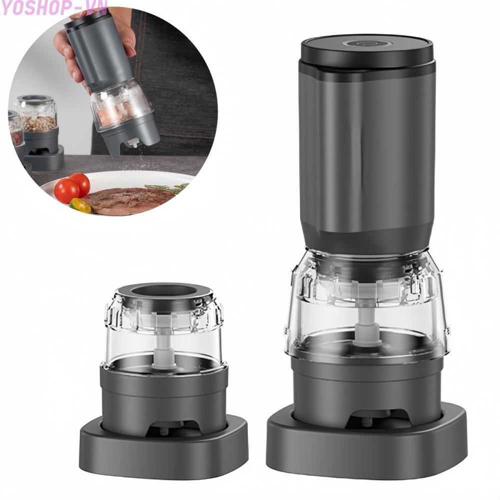 [Ysp]Battery Operated Rechargeable Electric Pepper Grinder with Adjustable Coarseness