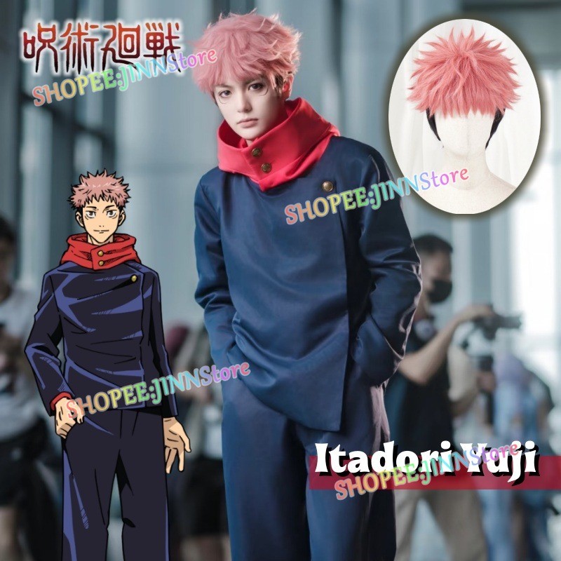 -JINN-JUJUTSU KAISEN SEASON 3 Trang Phục Hóa Trang Itadori Yuji manga anime kèm tóc giả