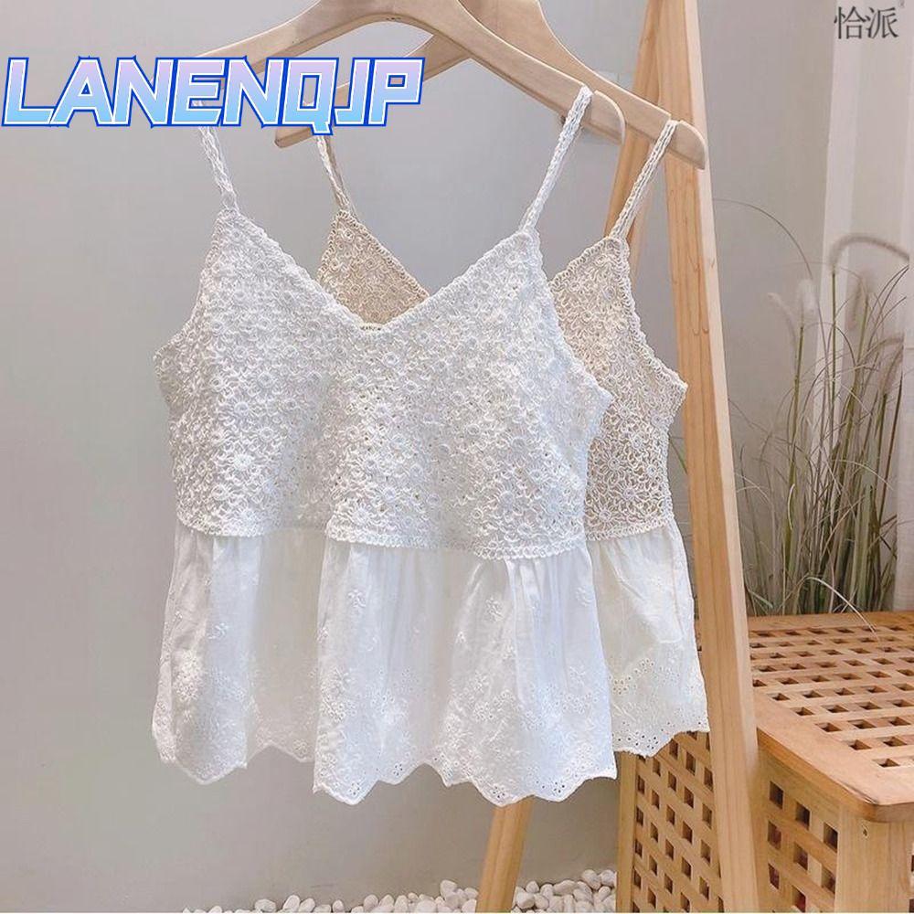 LANENQJP Camisole Nữ Phong Cách Bohemian, Áo Đan Gợi Cảm Thoáng Khí